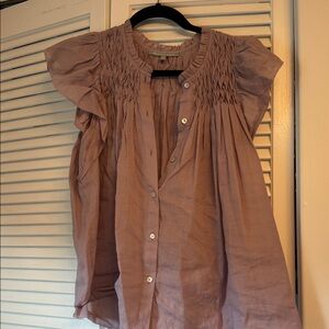 Women's Mauve Button Down Shirt